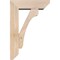 Ekena Millwork Legacy Slat Smooth Bracket w/ Offset Brace, Douglas Fir, 5 1/2"W x 16"D x 24"H BKT0604X16X24LEC06SDF - alternate 2